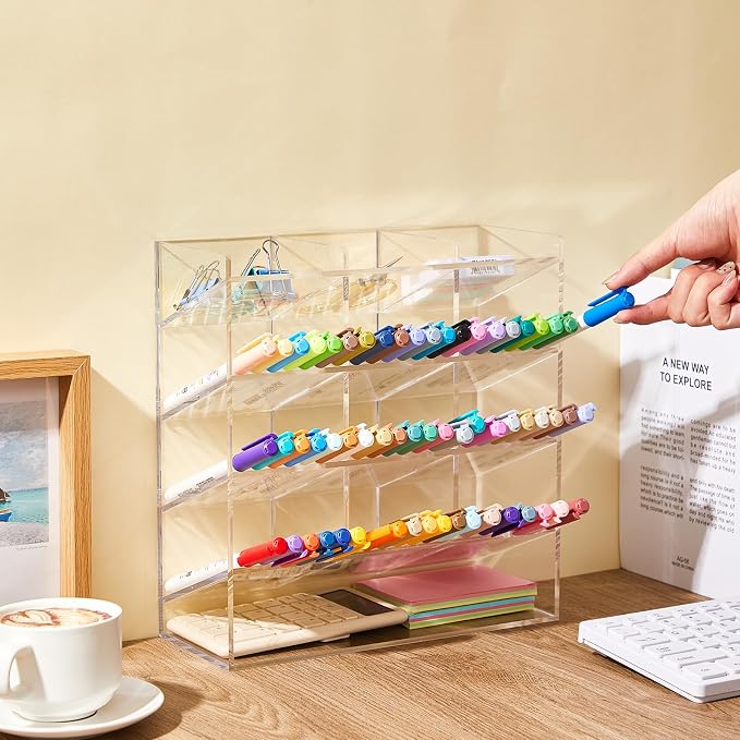 MotiMind Acrylic Pen Organizer Storage - Image 3
