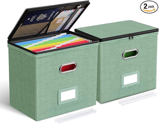 Oterri 2 Pack File Organizer Boxes by Oterri