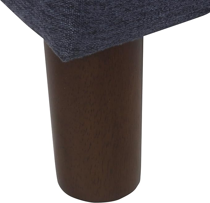 Home Decor | Dinah Collection Modern Storage Ottoman | Ottoman with Storage for Living Room & Bedroom (Navy)-DeskLoop Office