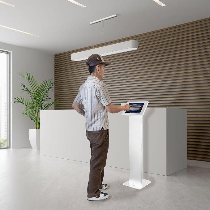 Mount-It! Anti-Theft iPad Floor Stand Kiosk, Locking Tablet Floor Stand - Image 3