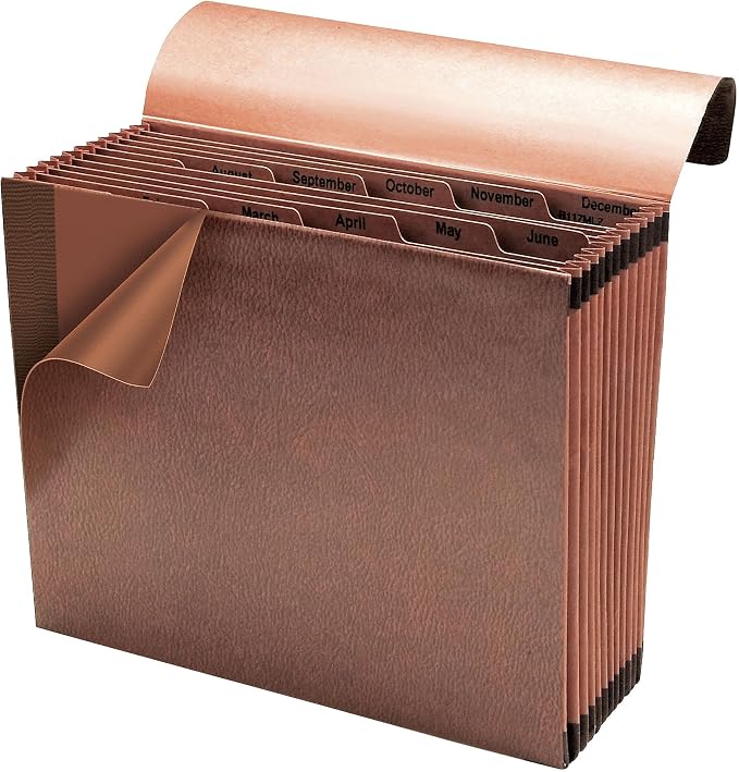 Smead TUFF Expanding File, 12 Pockets, Flap and Cord Closure, Letter Size - Image 7