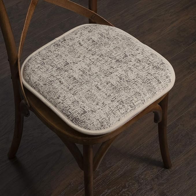 Sweet Home Collection Chair Cushion Memory Foam Pads Honeycomb Pattern Slip Non - Image 5