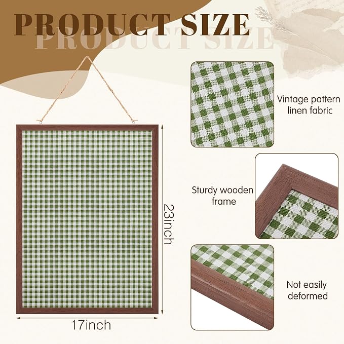 Leinuosen 17" x 23" Linen Cork Board - Image 2