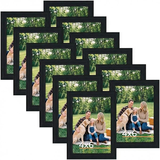 Giftgarden 4x6 Picture Frame Black 4 x 6 Photo Frames Bulk by Giftgarden