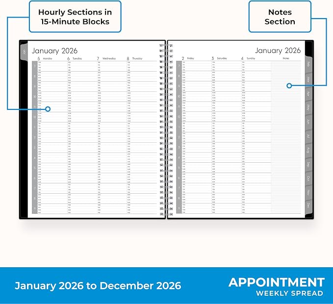 Blue Sky 2026 Weekly and Monthly Appointment Planner Calendar, January 2026 - Image 4