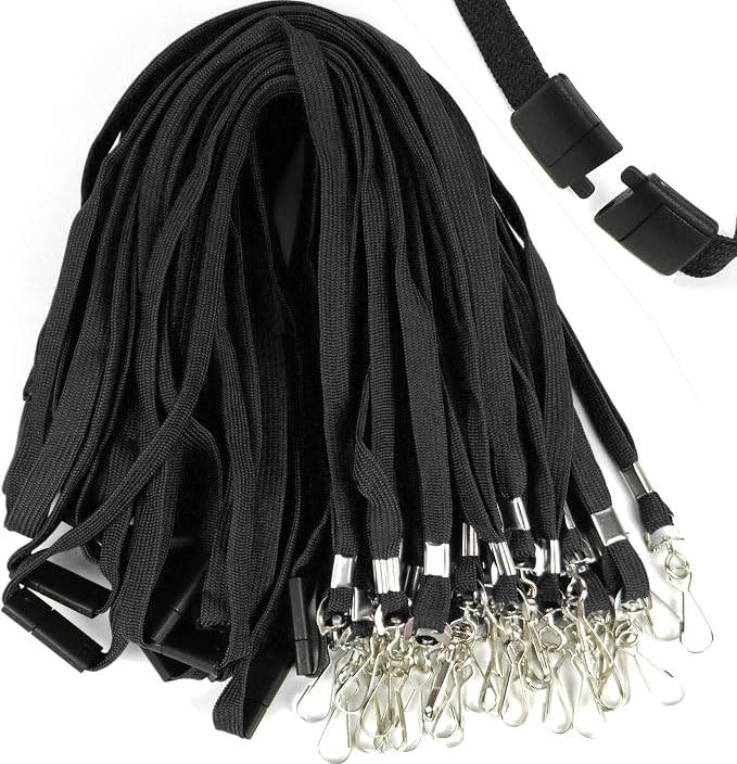 Safety Breakaway Lanyard with J-Hook Flat Lanyards - Image 5