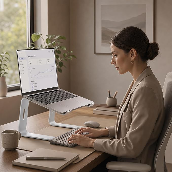 Orionstar Ergonomic Laptop Stand, Premium 5mm Aluminum Riser - Image 7