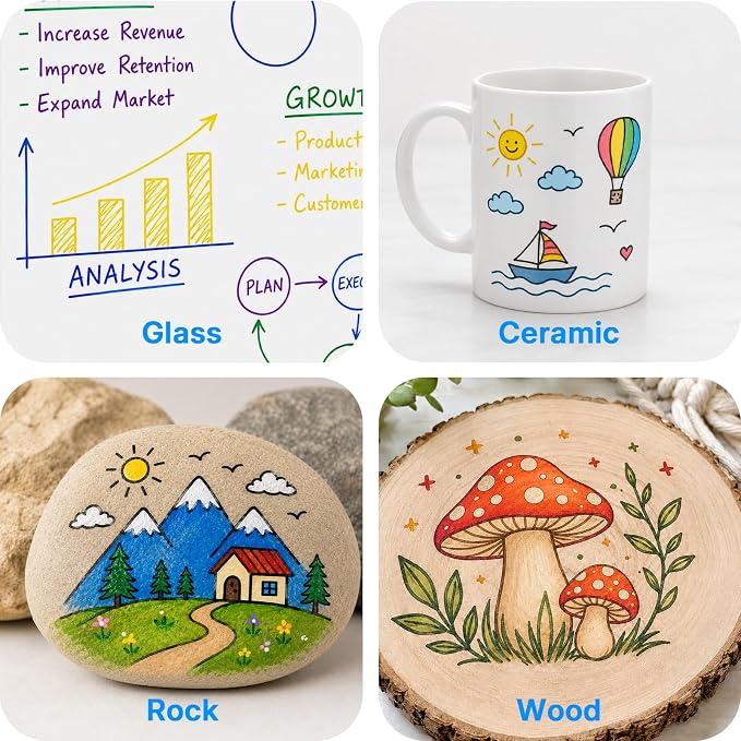 OWLKELA 60 Pcs Magnetic Dry Erase Markers - Image 7