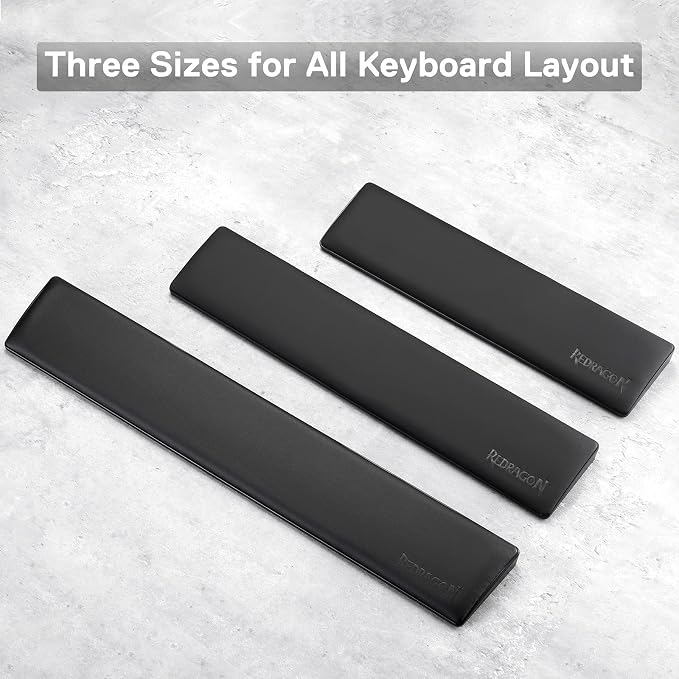 Redragon P035 Meteor S Computer Keyboard Wrist Rest Pad, Ergonomic Soft Memory - Image 3
