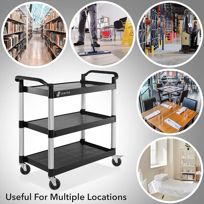 Jubilee Heavy-Duty 3-Tier Utility Service Cart - Image 6