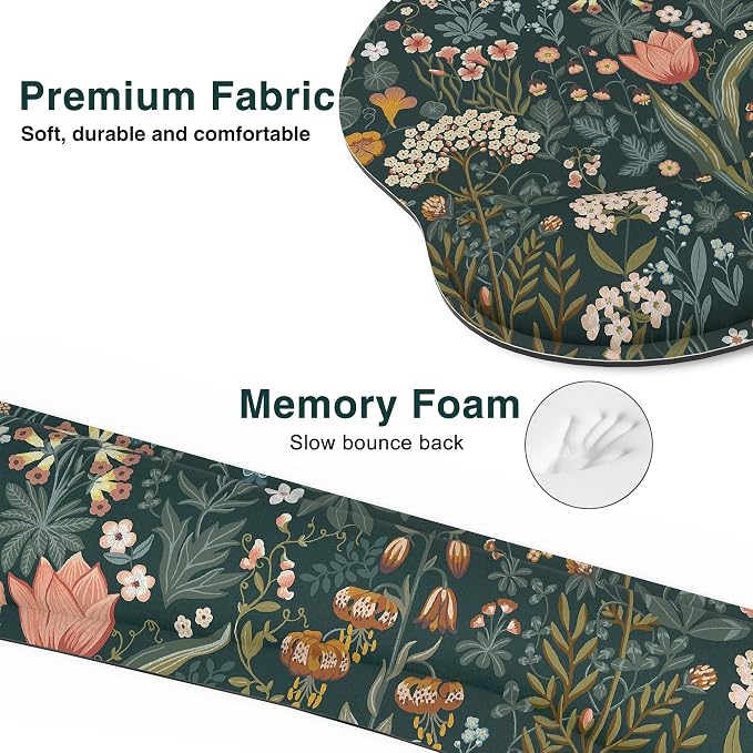 Ergonomic Mouse Pad with Wrist Rest and Keyboard Wrist Rest, Mousepad and Wrist - Image 5