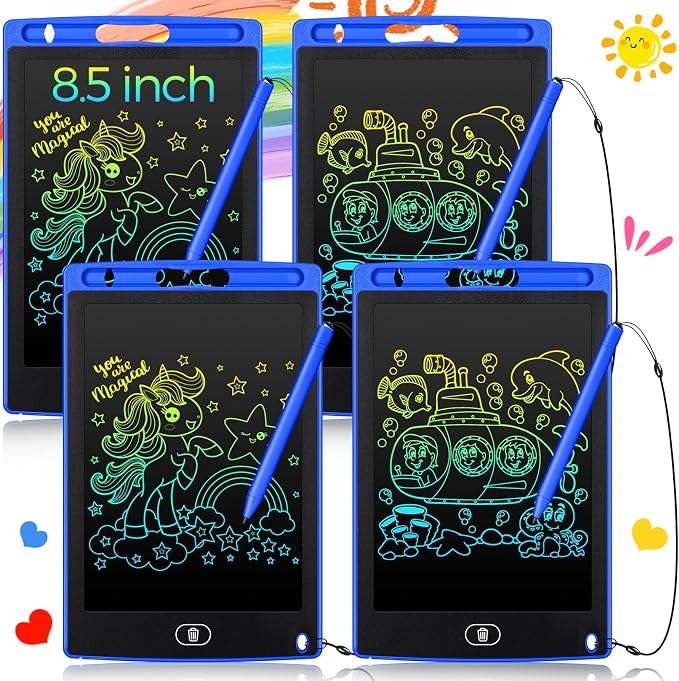 Zonon 4 Pcs LCD Writing Tablet 8.5 Inch Doodle Board Tablet Drawing Gifts LCD by Zonon