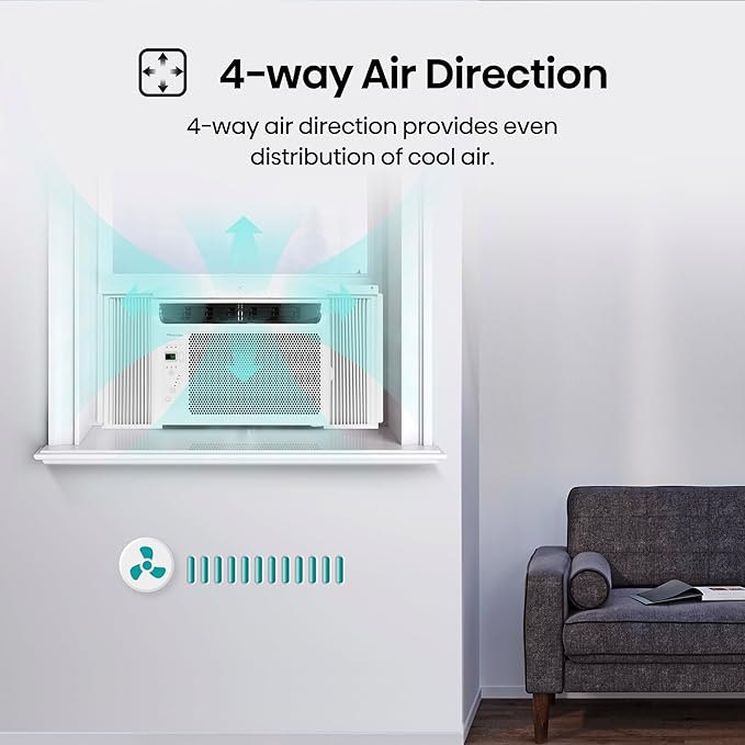 Hisense WC06R25A Window Air Conditioner, 6,000 BTU, White-DeskLoop Office