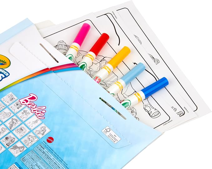 Crayola Barbie Color Wonder Coloring Set, Mess Free Coloring Book Pages - Image 5