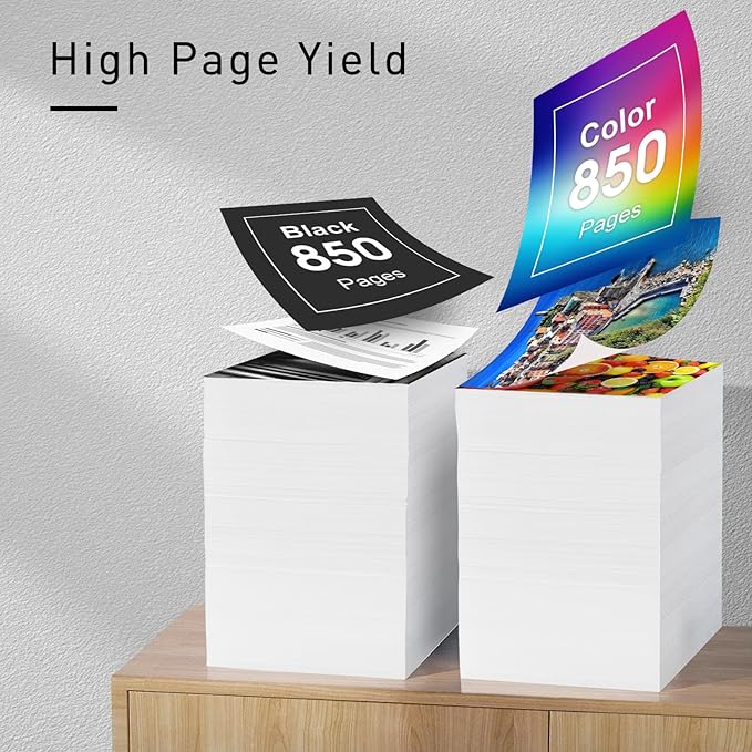 902XL Ink Compatible Ink Cartridge Replacement for 902 XL 902XL (4 Combo Pack) to use with Officejet Pro 6978 6968 6974 6975 6960 Officejet 6951 6954 6956 6958 Printers-DeskLoop Office