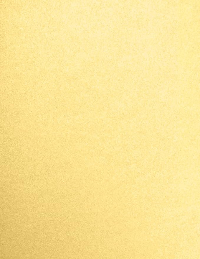 LUXPaper 8.5" x 11" Cardstock | Letter Size | Gold Metallic | 105lb. Cover | 50 by LUXPaper