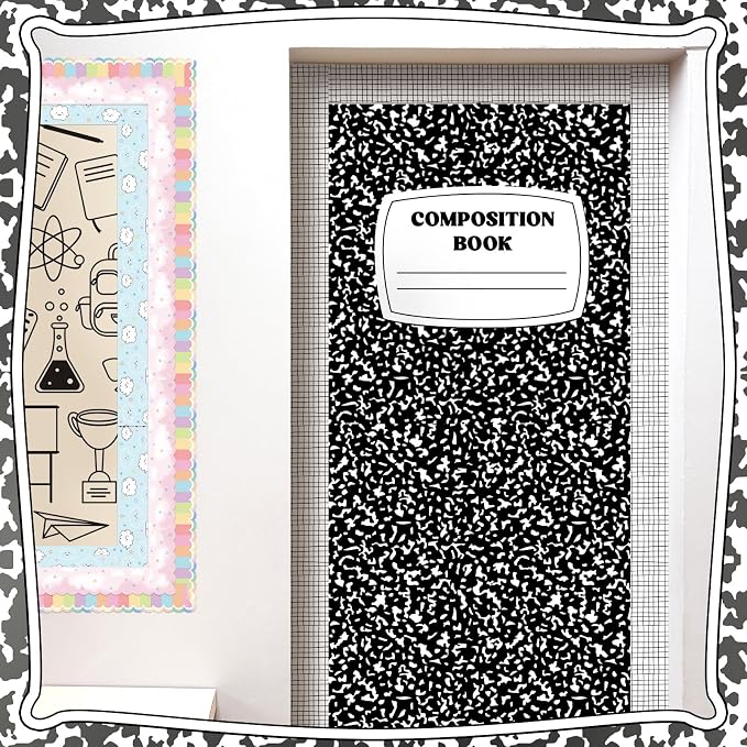 Fuutreo 3 Pcs Composition Book Bulletin Board Paper Composition Notebook - Image 4