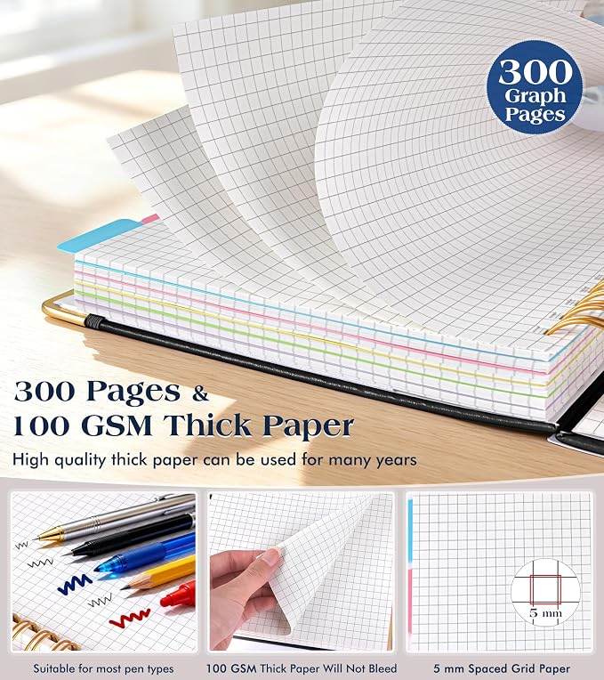 5 Subject Graph Paper Notebook - Image 5