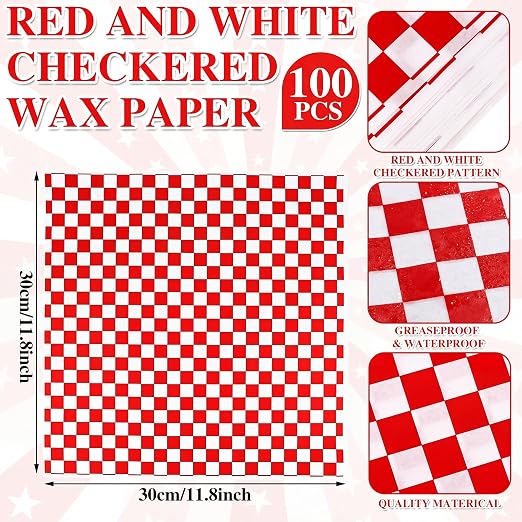 Geosar 200 Pcs Gingham Party Supply Disposable Paper Food Tray Bulk Disposable - Image 3