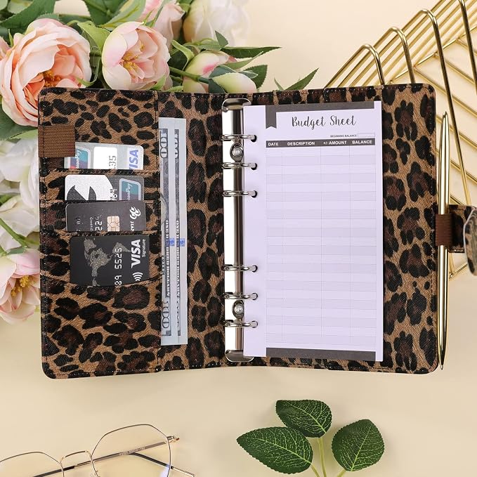 SKYDUE A6 Budget Binder with Zipper Envelopes, Money Organizer - Image 3