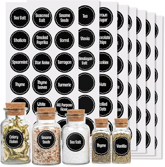 Aixoom 144PCS Spice Labels Stickers by Aixoom
