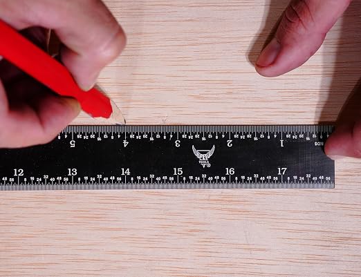 PEC Tools 18" Rigid Metal Ruler, Stainless Steel - Image 8