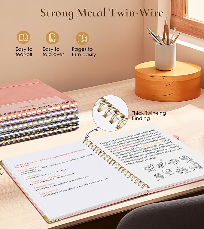 Blank Spiral Notebook Journal 8.5” x 11”, A4 Large Hardcover Sketch Book - Image 6