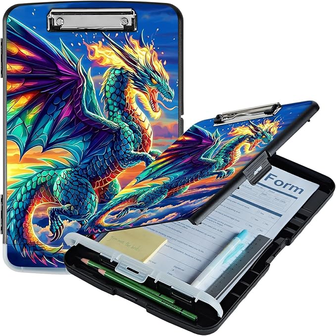 Blue Cloud Dragon A4 Clipboard by Unknown