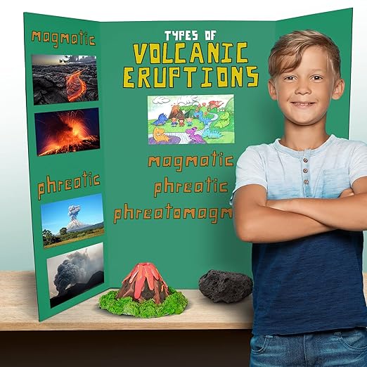 Flipside Products 36” x 48” Foam Project Boards for Presentations, Science Fair, School Projects, Event Displays and Trifold Picture Board - Assorted Colors - 3 Pack-DeskLoop Office