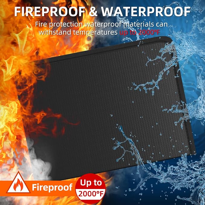 Fireproof Accordion File Organizer, Portable Expanding File Folder - Image 2