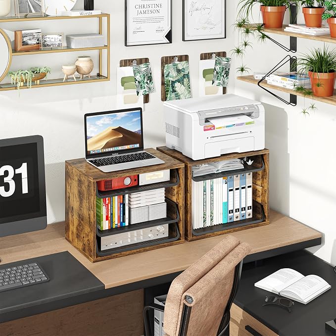Simple Trending Desk File Organizers, 4-Tier Letter Tray Paper Organizer - Image 6