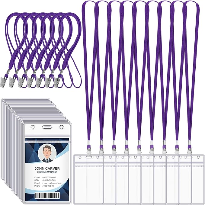 Marspark 100 Pcs ID Badge Holder by Marspark
