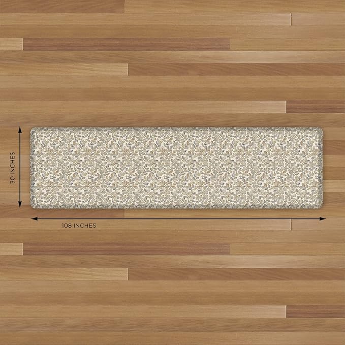 GelPro Designer Comfort Orchard Almond Kitchen Mat 30x108-DeskLoop Office