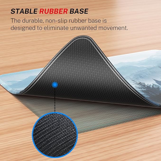 MROCO Essential Office & Gaming Mouse Pad, 8.5 x 11 Inch, Cloud Forest | - Image 4