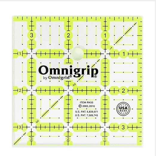 Omnigrip 3-1/2" Square Ruler by Omnigrid