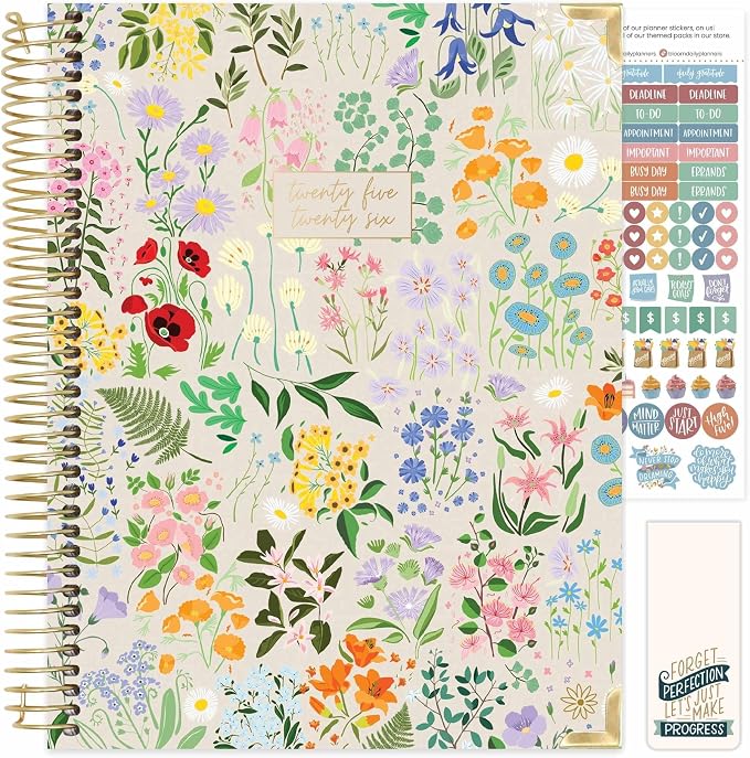 bloom daily planners HARDCOVER Planner 2025-2026 Academic Year by bloomdailyplanners