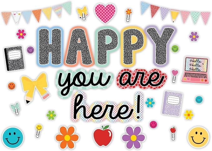 Teacher Created Resources Cool for School Happy You’re Here Bulletin Board by TeacherCreatedResourcesOS