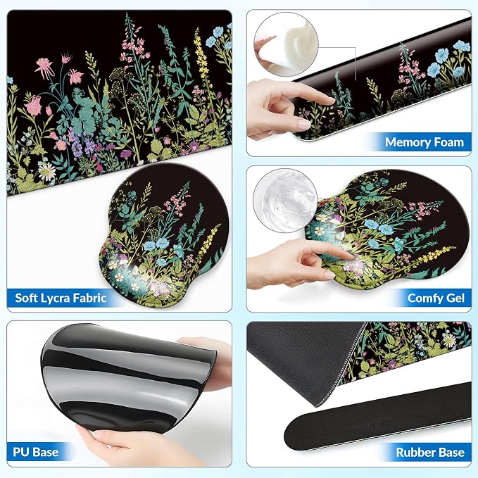 Desk Mat Set + Keyboard and Mouse Pad - Image 4
