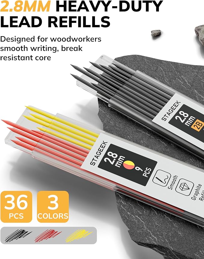 STAGEEK 2 Pack Carpenter Pencils - Image 6
