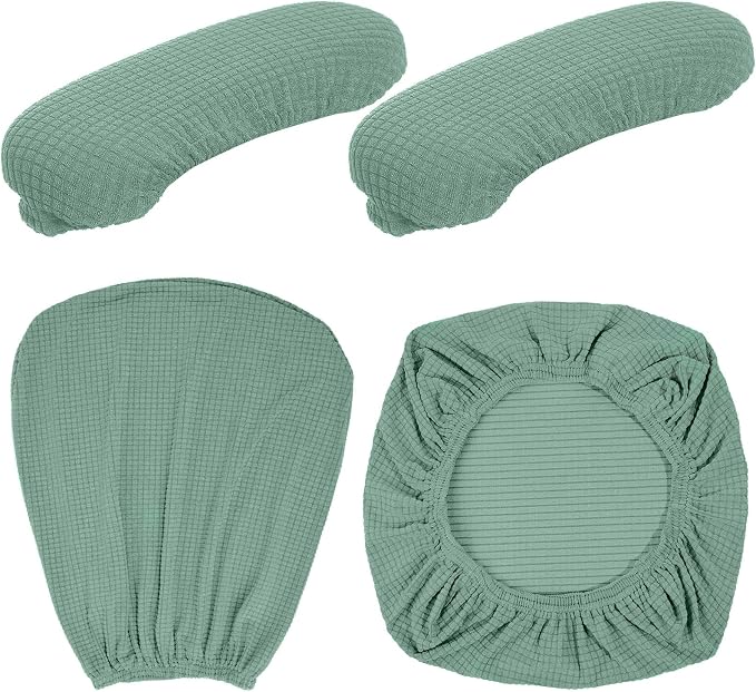 Tallew 4 Pcs Office Chair Covers Set Computer Universal Protective Stretchable - Image 2