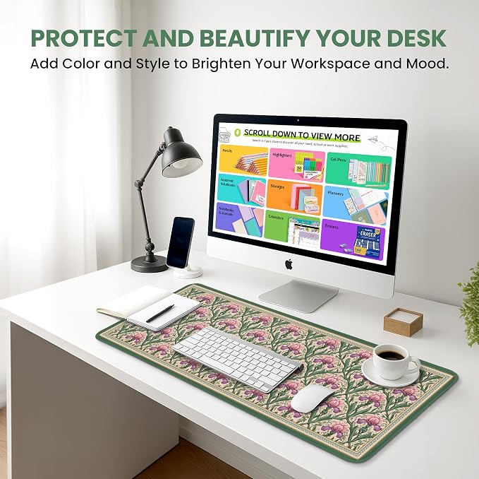 Large Mouse Pad for Desktop, Cute Desk Mat Pad Protector for Work & Gaming - Image 6