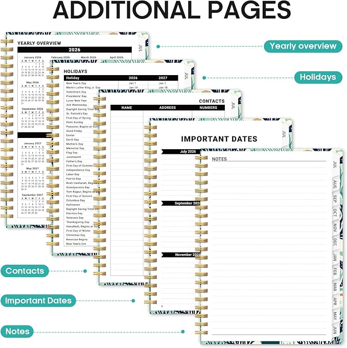 Planner 2026-2027, Academic Year Monthly and Weekly Calendar Planner, Jul 2026 - Image 5