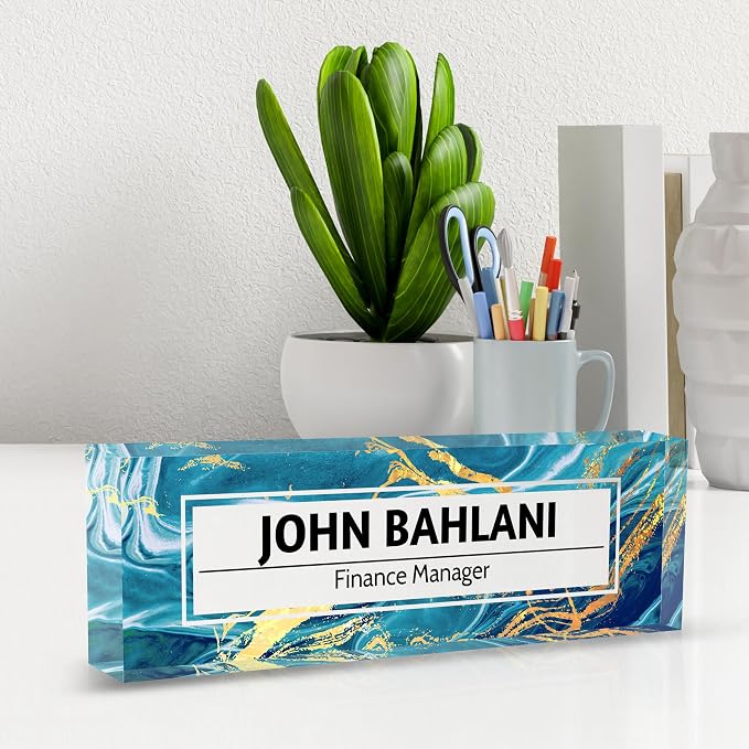 Custom Name Plate for Desk, Desk Name Plate Personalized Office Desk Decor for - Image 6