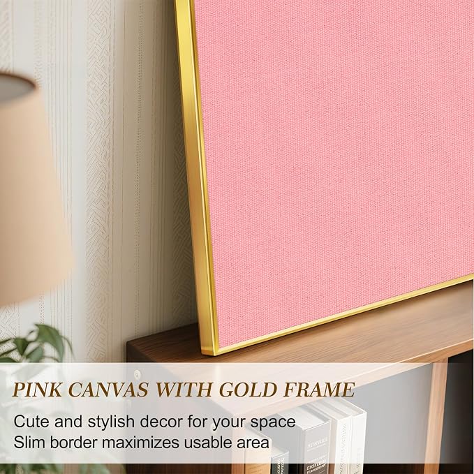 Fabric Bulletin Board, Upgraded Canvas Surface, Wall Mounted, - Image 3