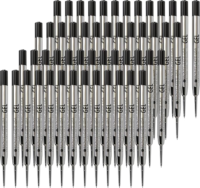 Monteverde Capless Gel Refills to Fit Parker-Style Ballpoint Pens, 0.5mm Extra by Monteverde