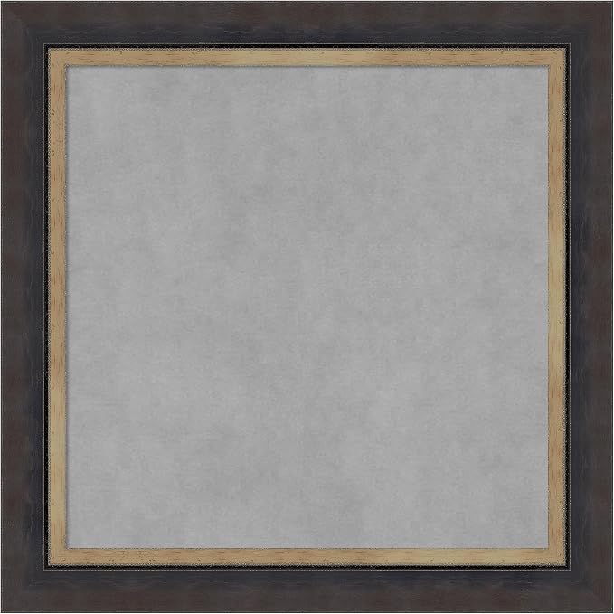 Amanti Art Black Framed Magnetic Board 25x25 Medium Vision Board by AmantiArt