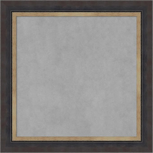 Amanti Art Black Framed Magnetic Board 25x25 Medium Vision Board by AmantiArt