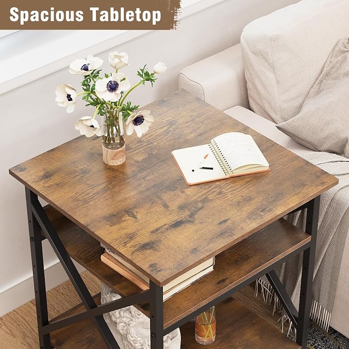 VENNQD 23.6 x 23.6 x 30.3 Inches Printer Stand, Large Printer Table - Image 6