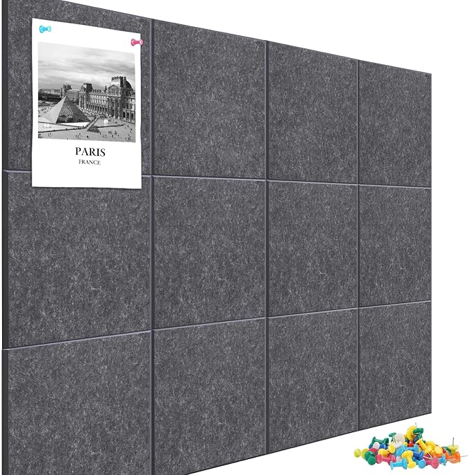 Large Cork Board Alternative 48" X 36" Bulletin Board by Hrrtyueg