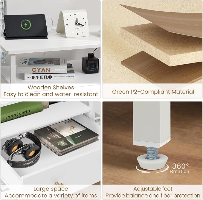 Edbuosy 27 Inch Wide Night Stand - Image 4